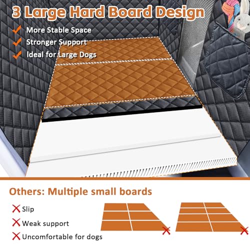 Dog Car Seat Cover for Pets Back Seat Extender Support 420lbs