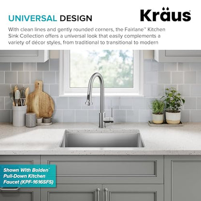Stainless Steel 25 in 18 Gauge Undermount Sink KHU641
