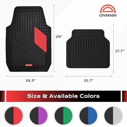 Heavy Duty PVC Car Floor Mats Full Set