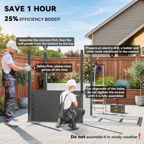 4.6' x 9' Steel Outdoor Storage Shed Waterproof Lean