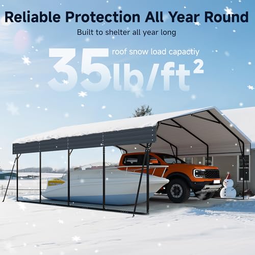 20 x 20FT Heavy Duty Metal Carport