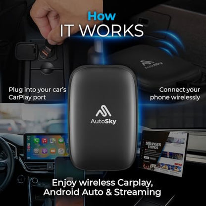 AI Box Lite Wireless CarPlay & Android Auto Adapter
