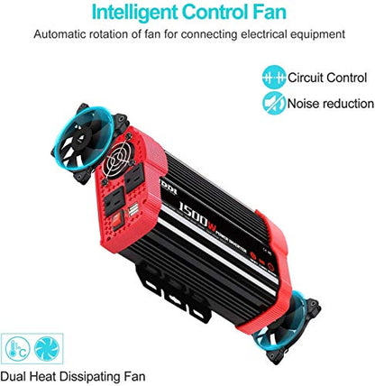 1500W Car Power Inverter Adapter