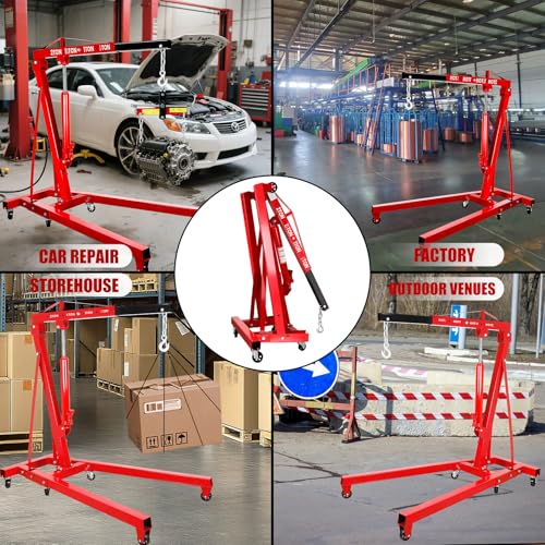 2.5 ton Engine Lift Cherry Picker with 8 ton Hydraulic Pump