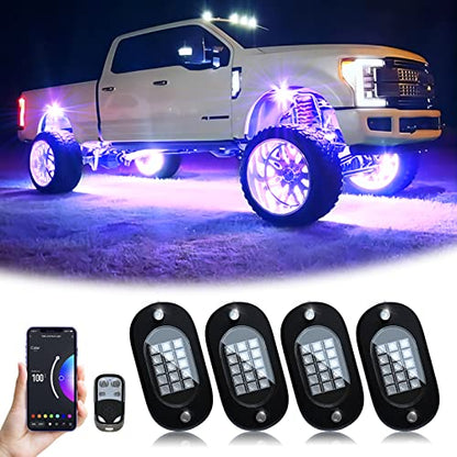 RGB LED Rock Lights (4 Count)