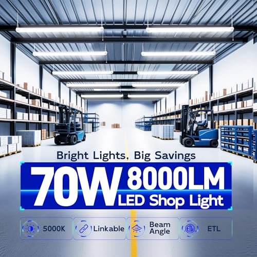 4FT 70W LED Shop Light Linkable (2 Count)