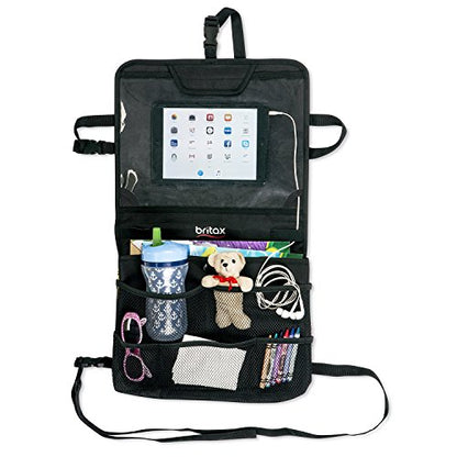 View-N-Go Backseat Car Organizer with Tablet Holder | Crash Tested + Waterproof Backing + Extra Storage Pockets (14.08 Ounce)