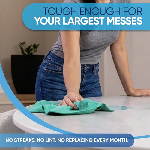 White Microfiber Cleaning Cloths (50 Count)
