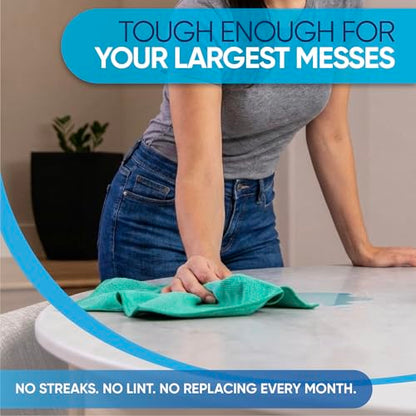 White Microfiber Cleaning Cloths (50 Count)
