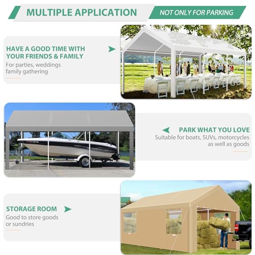 Carport 10'x20' Heavy Duty Portable Garage