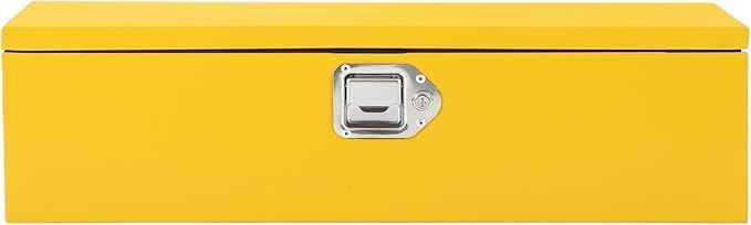 OUTLANE 39x13 Inch Truck Bed Tool Box, Heavy Duty Steel Lockable Storage Chest with Keys & Side Handle, Weatherproof Organizer Box for Pickup Trucks, RV, Trailer