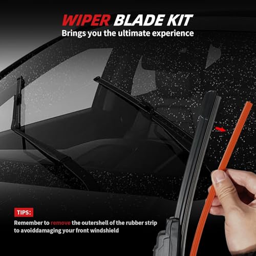 26"+14" Windshield Wiper Blades Replacement for Nissan Rogue 2008