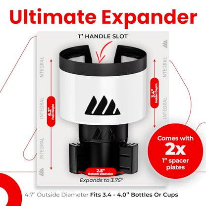 Ultimate Car Cup Holder Expander with Adjustable Base