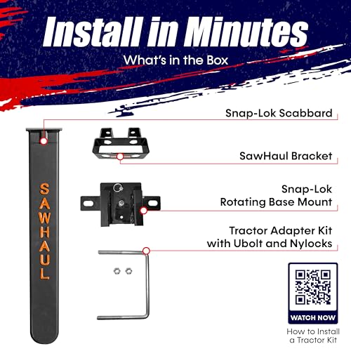 GearHaul SawHaul SnapLok Rotating Tractor Chainsaw Carrier