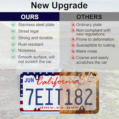 American Flag License Plate Frames