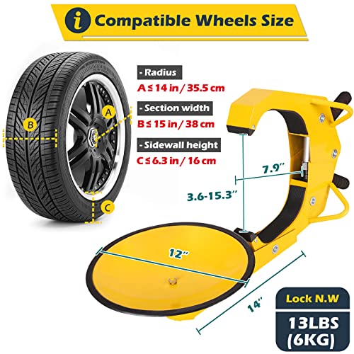Wheel Lock Car Boot Anti