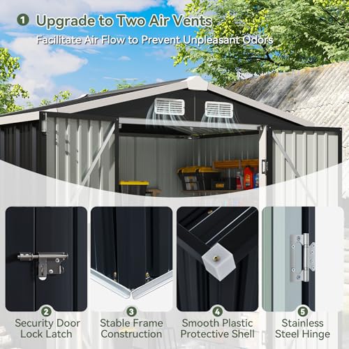6x4 FT Shed Outdoor Storage Shed