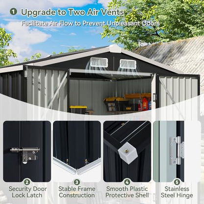 6x4 FT Shed Outdoor Storage Shed