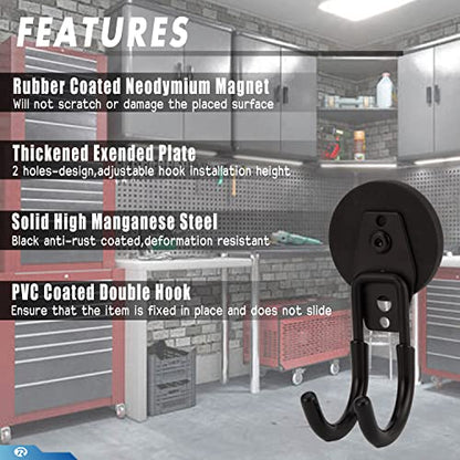 2 Pcs Magnetic Hook Heavy Duty (2 Count)