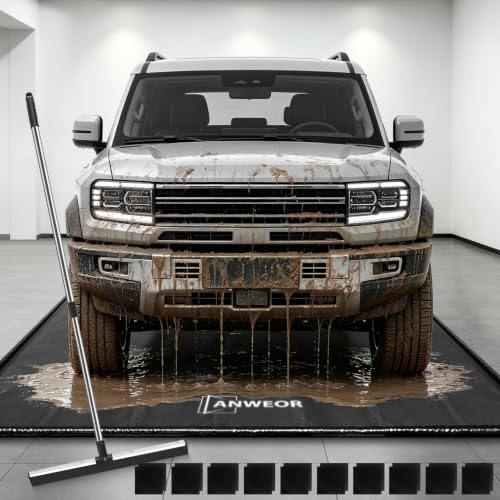 8'6" x 20' Garage Floor Mat 650 GSM Containment Mat for Under Car
