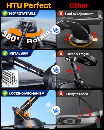 2026 Upgraded for Magsafe Car Mount [80LBS Strongest Suction & Military