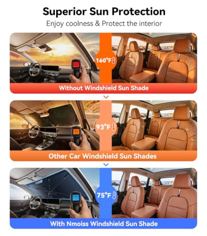 Vinyl Coating Heat Shield] Windshield Sun Shade Umbrella Custom for Nissan Sentra