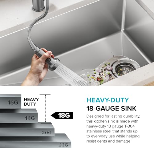 Fairlane 15 inch Undermount Single Bowl 18