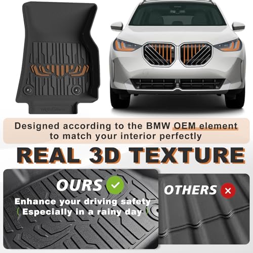 Floor Mats & Trunk Mat for 2025 2026 BMW X3 Accessories