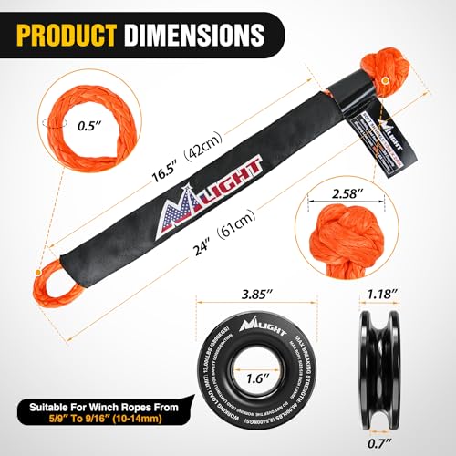 Synthetic Soft Shackle & Recovery Ring Kit