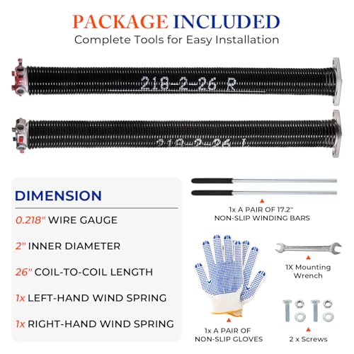 Garage Door Torsion Springs Pair