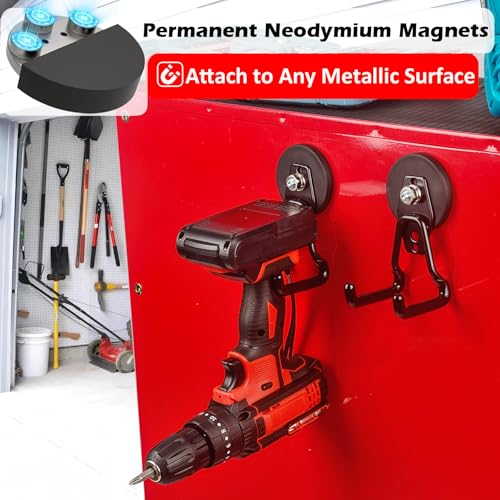 Upgraded Strong Magnetic Hooks Heavy Duty (4 Count)
