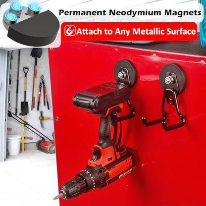 Upgraded Strong Magnetic Hooks Heavy Duty (4 Count)