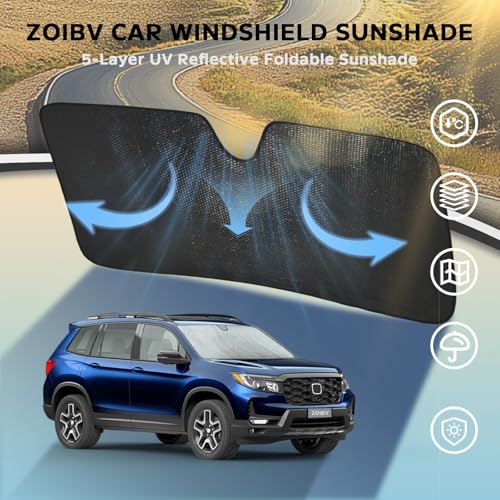 Car Windshield Sun Shade for Honda Passport 2019