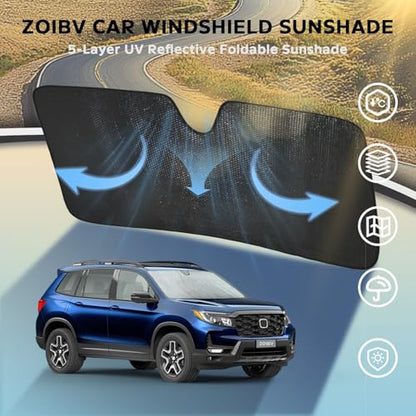Car Windshield Sun Shade for Honda Passport 2019