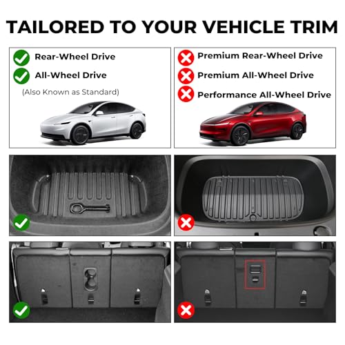 Floor Mats for 2025 2026 Tesla Model Y Standard Juniper (16.5 Count)