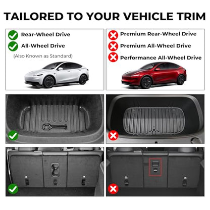 Floor Mats for 2025 2026 Tesla Model Y Standard Juniper (16.5 Count)