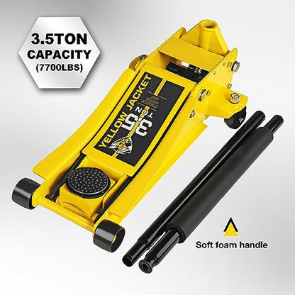 3.5 Ton Low Profile Floor Jack Quickly Lift Hydraulic Car Jack with Dual Pumps