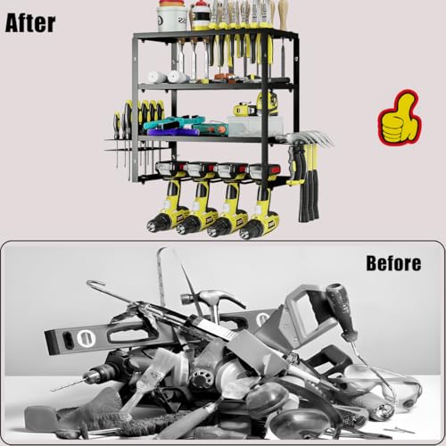 Power Tool Organizer Heavy Duty Wall Mount Drill Tools Holder
