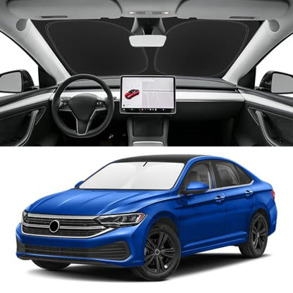 Custom Fit Windshield Sun Shade for VW Jetta 2019