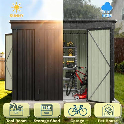8x4 FT Outdoor Storage Shed