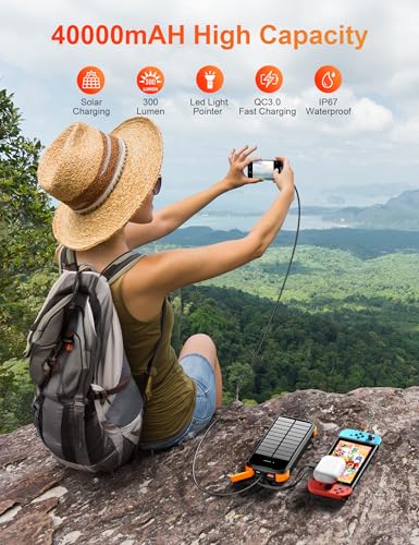 Solar Power Bank 40000mAh