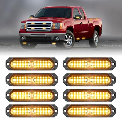 1200T Emergency Strobe Grille Lights (8 Count)