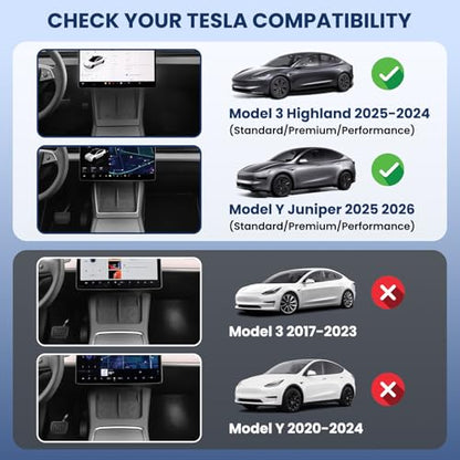 for Model Y Juniper & Model Y L Under Screen Storage Organizer 2025