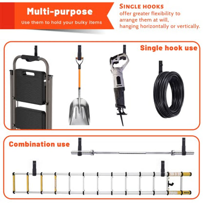 4 Pack Garage Storage Hooks (4 Count)
