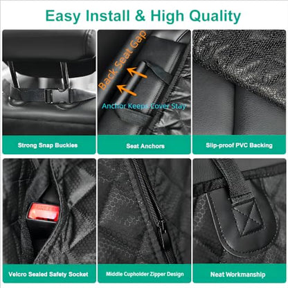 Dog Car Seat Cover for Back Seat Cover