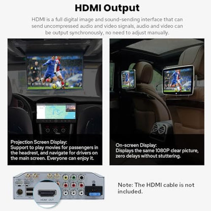 12.3" Single Din Touchscreen Radio Android 13 Head Unit with Carplay and Android Auto Detachable Car Stereo with Bluetooth
