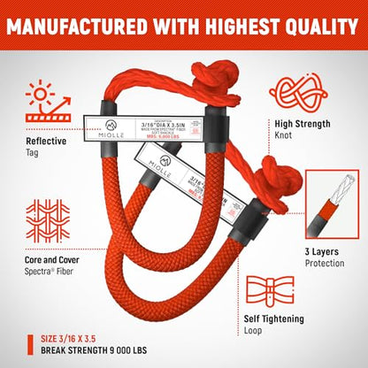Gear ATV UTV Kinetic Recovery Rope kit