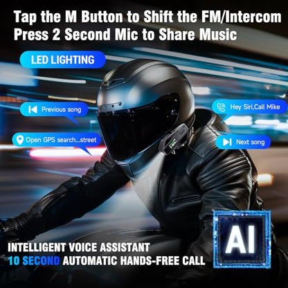 Motorcycle Helmet Bluetooth Headset