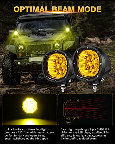 P4 Series Amber Flood Lights 4