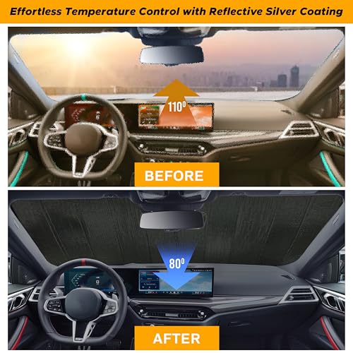 Accordion Foldable Windshield Sun Shade